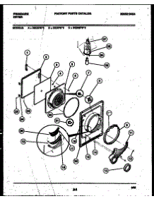 03 - Door Parts parts for Frigidaire Dryer DEDFL3 from AppliancePartsPros.com