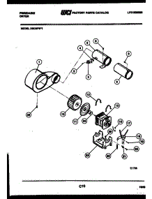 05 - Motor And Blower Parts parts for Frigidaire Dryer DECSFL1 from AppliancePartsPros.com
