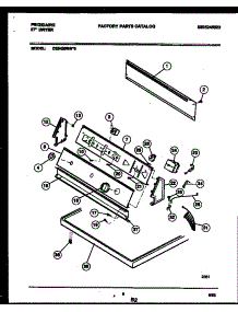 04 - Console And Control Parts parts for Frigidaire Dryer DE6420RW3 from AppliancePartsPros.com