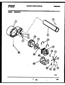 05 - Blower And Drive Parts parts for Frigidaire Dryer DE6420RW3 from AppliancePartsPros.com