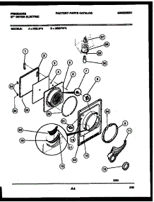 03 - Door Parts parts for Frigidaire Dryer DEISFL5 from AppliancePartsPros.com