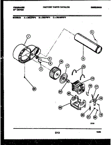 05 - Blower And Drive Parts parts for Frigidaire Dryer DEDMFW4 from AppliancePartsPros.com