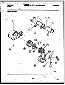05 - Motor And Blower Parts parts for Frigidaire Dryer DECSFW0 from AppliancePartsPros.com