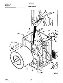 02 - Cabinet / Drum parts for Frigidaire Dryer F32C336CT1 from AppliancePartsPros.com