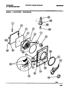 03 - Door, Front Panel, Lint Filter parts for Frigidaire Dryer F31C747CT0 from AppliancePartsPros.com