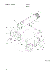09 - Motor parts for Frigidaire Dryer FAQE7017KN0 from AppliancePartsPros.com