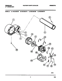 05 - Motor, Fan Hsg., Exhaust Duct parts for Frigidaire Dryer F32C336CT0 from AppliancePartsPros.com