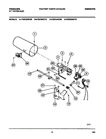 06 - Gas Valve, Burner Asmy., Sensor parts for Frigidaire Dryer F32C336CT0 from AppliancePartsPros.com