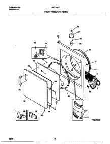 03 - Front Panel / Lint Filter parts for Frigidaire Dryer F32C546CS1 from AppliancePartsPros.com