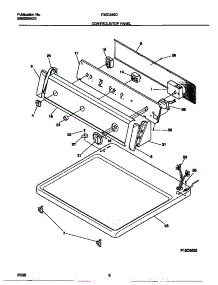 04 - Controls / Top Panel parts for Frigidaire Dryer F32C546CS1 from AppliancePartsPros.com