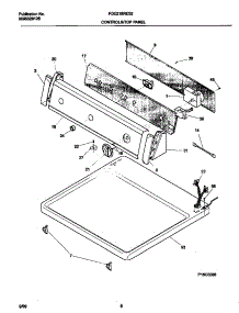 04 - Control Panel parts for Frigidaire Dryer FDE216RES2 from AppliancePartsPros.com