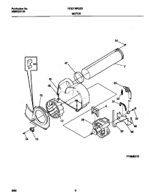 05 - Motor parts for Frigidaire Dryer FDE216RES2 from AppliancePartsPros.com