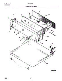 04 - Controls / Top Panel parts for Frigidaire Dryer FDE546RBS2 from AppliancePartsPros.com