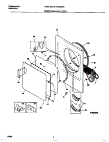03 - Front Panel / Lint Filter parts for Frigidaire Dryer FDE436RBT2 from AppliancePartsPros.com