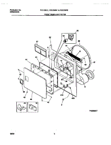 03 - Front Panel / Lint Filter parts for Frigidaire Dryer FDE336RET0 from AppliancePartsPros.com