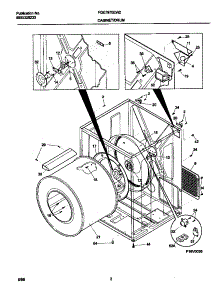 02 - Cabinet / Drum parts for Frigidaire Dryer FDE7970EW2 from AppliancePartsPros.com