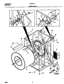 02 - Cabinet / Drum parts for Frigidaire Dryer FDE7971EW1 from AppliancePartsPros.com