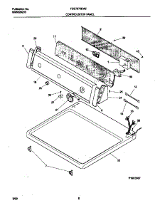 04 - Control Panel parts for Frigidaire Dryer FDE7970EW2 from AppliancePartsPros.com