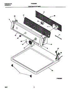 04 - Controls / Top Panel parts for Frigidaire Dryer FDG336RET1 from AppliancePartsPros.com