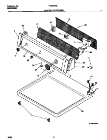 04 - Controls / Top Panel parts for Frigidaire Dryer FDE546RET1 from AppliancePartsPros.com