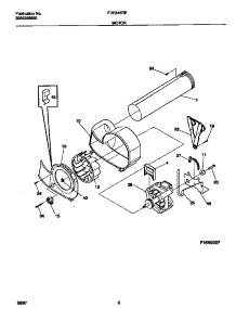 05 - Motor parts for Frigidaire Dryer FDE546RET1 from AppliancePartsPros.com