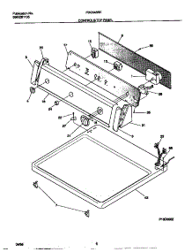 04 - Controls / Top Panel parts for Frigidaire Dryer FDG546RES0 from AppliancePartsPros.com
