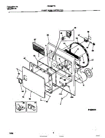 03 - Front Panel / Lint Filter parts for Frigidaire Dryer FDG8977ES0 from AppliancePartsPros.com