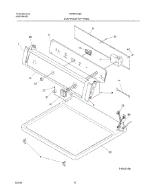 07 - Control Panel parts for Frigidaire Dryer FER211AS0 from AppliancePartsPros.com