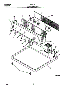 04 - Controls / Top Panel parts for Frigidaire Dryer FDG8977ES0 from AppliancePartsPros.com
