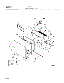 05 - Frnt Pnl,Door parts for Frigidaire Dryer FER331AS1 from AppliancePartsPros.com