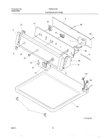 07 - Control Panel parts for Frigidaire Dryer FER221AS0 from AppliancePartsPros.com