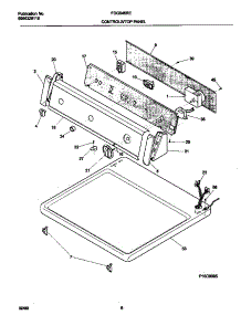 04 - P16c0085 Control Panel parts for Frigidaire Dryer FDG546RET3 from AppliancePartsPros.com