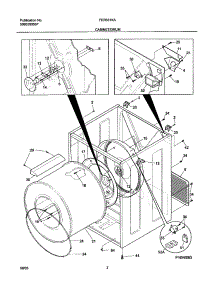 03 - Cabinet / Drum parts for Frigidaire Dryer FER331KAS1 from AppliancePartsPros.com