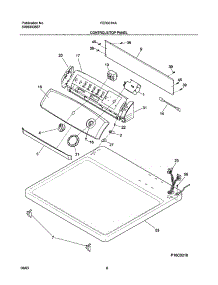 07 - Controls / Top Panel parts for Frigidaire Dryer FER331KAS1 from AppliancePartsPros.com