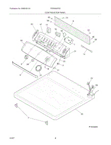 07 - Controls / Top Panel parts for Frigidaire Dryer FER6600FS0 from AppliancePartsPros.com
