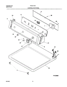 07 - Control Panel parts for Frigidaire Dryer FGR211AS1 from AppliancePartsPros.com
