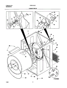 03 - Cabinet / Drum parts for Frigidaire Dryer FER211AS2 from AppliancePartsPros.com