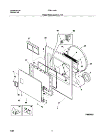 05 - Front Panel / Lint Filter parts for Frigidaire Dryer FER211AS2 from AppliancePartsPros.com