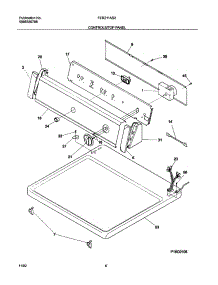 07 - Controls / Top Panel parts for Frigidaire Dryer FER211AS2 from AppliancePartsPros.com