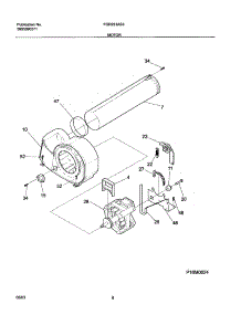 09 - Motor parts for Frigidaire Dryer FGR231AS3 from AppliancePartsPros.com