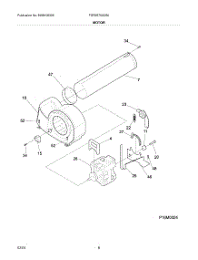 09 - Motor parts for Frigidaire Dryer FGRB5700DS0 from AppliancePartsPros.com