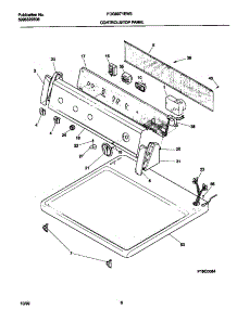04 - Controls / Top Panel parts for Frigidaire Dryer FDG8971EW3 from AppliancePartsPros.com
