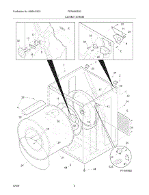 03 - Cabinet / Drum parts for Frigidaire Dryer FER6600ES0 from AppliancePartsPros.com