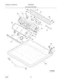 07 - Controls / Top Panel parts for Frigidaire Dryer FER6600ES0 from AppliancePartsPros.com