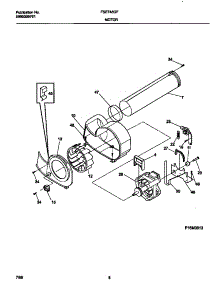 05 - Motor parts for Frigidaire Dryer FSE748GFS0 from AppliancePartsPros.com