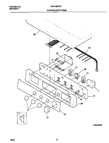 04 - P16c0055 Control Panel parts for Frigidaire Dryer FSG748GFS1 from AppliancePartsPros.com
