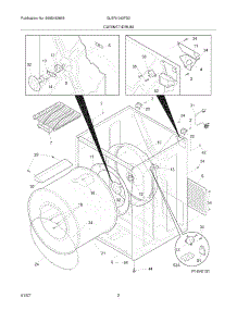 03 - Cabinet / Drum parts for Frigidaire Dryer GLER1042FS0 from AppliancePartsPros.com