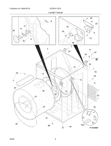 03 - Cabinet / Drum parts for Frigidaire Dryer GLER341CDC0 from AppliancePartsPros.com
