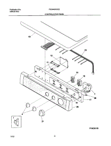 07 - Controls / Top Panel parts for Frigidaire Dryer FSG446RHS2 from AppliancePartsPros.com