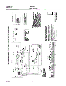 10 - 134054800 Wiring Diagram parts for Frigidaire Dryer GLER331AS1 from AppliancePartsPros.com